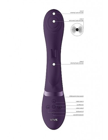 Wibrator Króliczek Cato - Pulse G-Spot Rabbit - Purple - Wibratory Króliczki - 3