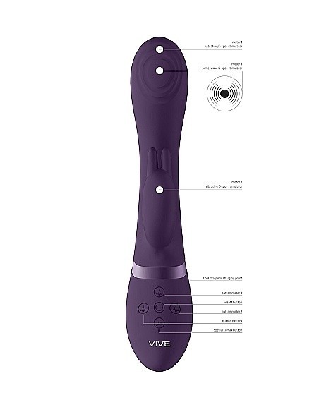 Wibrator Króliczek Cato - Pulse G-Spot Rabbit - Purple - Wibratory Króliczki - 3