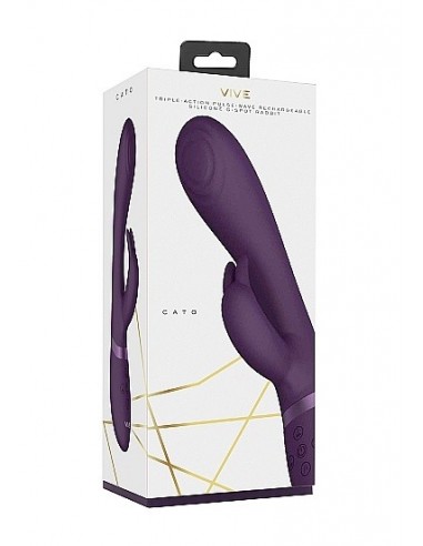Wibrator Króliczek Cato - Pulse G-Spot Rabbit - Purple - Wibratory Króliczki - 5