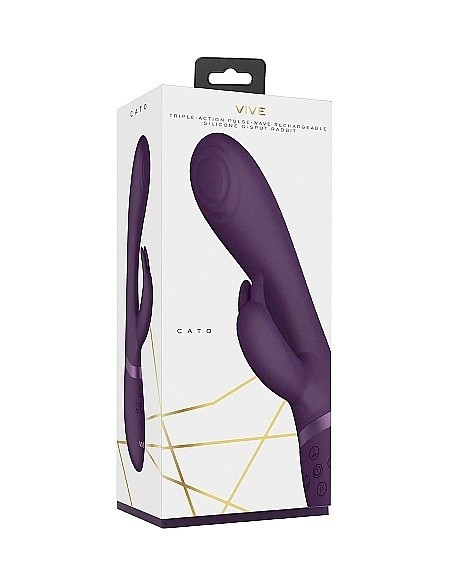 Wibrator Króliczek Cato - Pulse G-Spot Rabbit - Purple - Wibratory Króliczki - 5