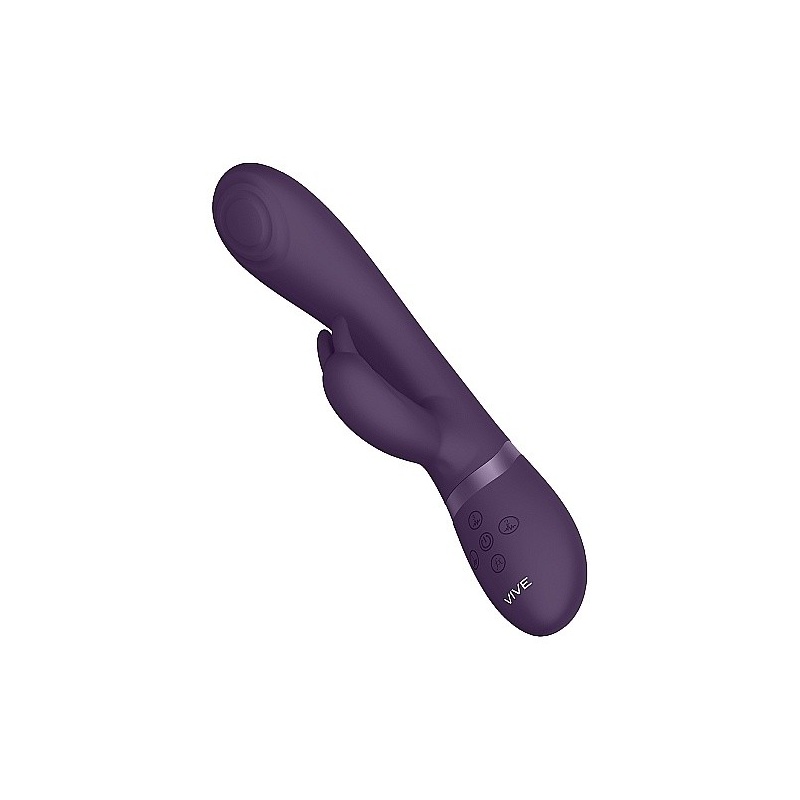 Wibrator typu króliczek Cato Pulse G-Spot Rabbit Purple - 3 silniki, 10 trybów, długość wprowadzania 11 cm - 10