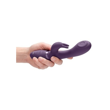 Wibrator typu króliczek Cato Pulse G-Spot Rabbit Purple - 3 silniki, 10 trybów, długość wprowadzania 11 cm - 11