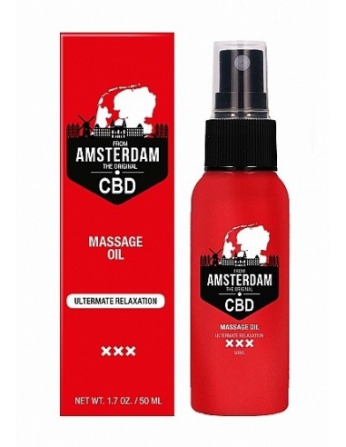Olejek do masażu Original CBD from Amsterdam - Massage Oil - 50 ml - Lubrykanty, feromony i olejki do masażu CBD - 1