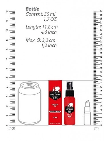 Olejek do masażu Original CBD from Amsterdam - Massage Oil - 50 ml - Lubrykanty, feromony i olejki do masażu CBD - 5