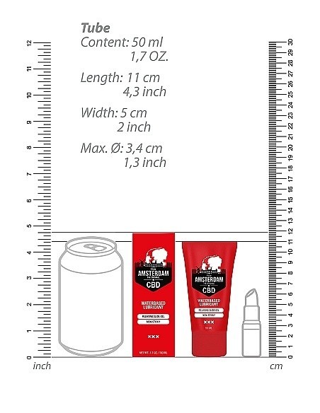 Wodny lubrykant Original CBD from Amsterdam Waterbased Lubricant 50 ml - Lubrykanty, feromony i olejki do masażu CBD - 4