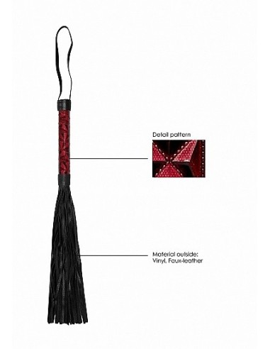 Pejcz do klapsów Luxury Whip - Burgundy - Baty, pejcze i packi - 5