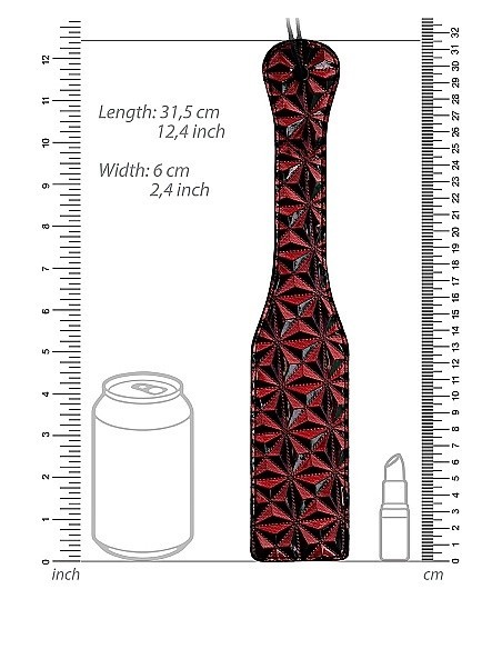 Packa do klapsów Luxury Paddle - Burgundy - Baty, pejcze i packi - 2