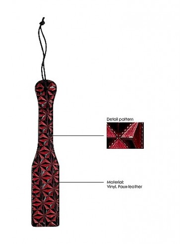 Packa do klapsów Luxury Paddle - Burgundy - Baty, pejcze i packi - 7