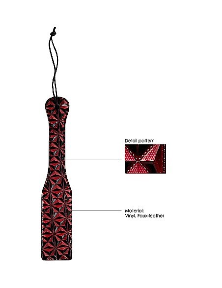 Packa do klapsów Luxury Paddle - Burgundy - Baty, pejcze i packi - 7