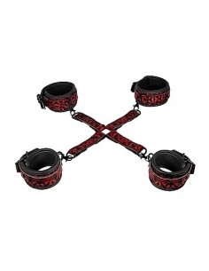 Kajdanki erotyczne Luxury Hogtie - Burgundy - Kajdanki erotyczne - 1