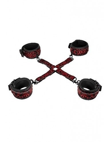 Kajdanki erotyczne Luxury Hogtie - Burgundy - Kajdanki erotyczne - 1