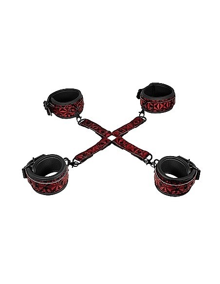 Kajdanki erotyczne Luxury Hogtie - Burgundy - Kajdanki erotyczne - 1