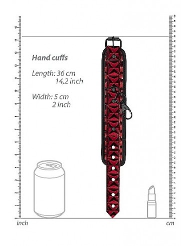 Kajdanki erotyczne Luxury Hogtie - Burgundy - Kajdanki erotyczne - 5