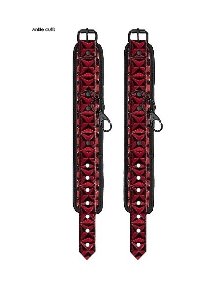 Kajdanki erotyczne Luxury Hogtie - Burgundy - Kajdanki erotyczne - 11
