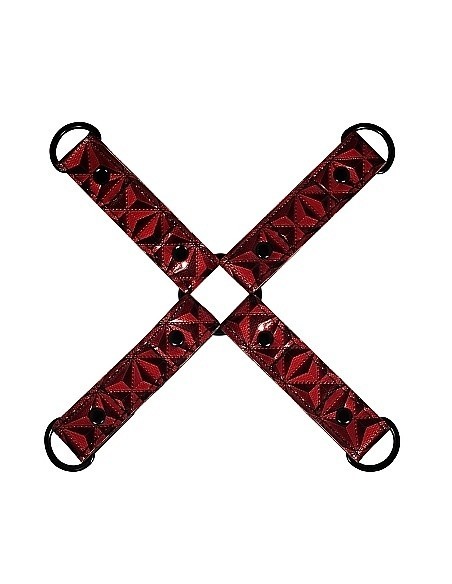 Kajdanki erotyczne Luxury Hogtie - Burgundy - Kajdanki erotyczne - 12