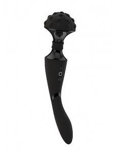 Luksusowy wibrator Shiatsu Bendable Massager Wand - Black - WIBRATORY EKSKLUZYWNE - 1