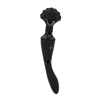 Luksusowy wibrator Shiatsu Bendable Massager Wand - Czarny - 1
