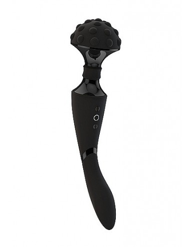 Luksusowy wibrator Shiatsu Bendable Massager Wand - Black - WIBRATORY EKSKLUZYWNE - 1