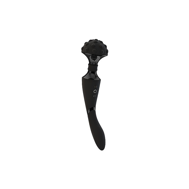 Luksusowy wibrator Shiatsu Bendable Massager Wand - Czarny - 1