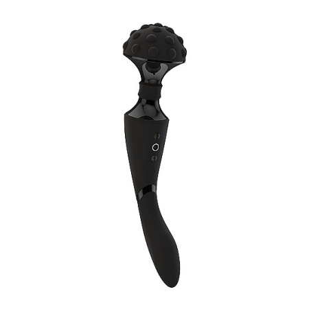 Luksusowy wibrator Shiatsu Bendable Massager Wand - Czarny - 1