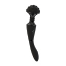 Luksusowy wibrator Shiatsu Bendable Massager Wand - Czarny - 1