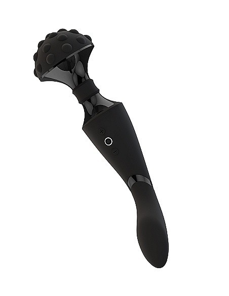 Luksusowy wibrator Shiatsu Bendable Massager Wand - Black - WIBRATORY EKSKLUZYWNE - 6