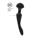 Luksusowy wibrator Shiatsu Bendable Massager Wand - Czarny - 7