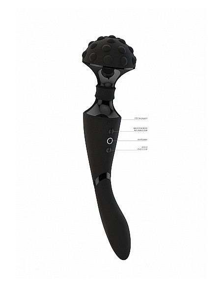 Luksusowy wibrator Shiatsu Bendable Massager Wand - Black - WIBRATORY EKSKLUZYWNE - 8