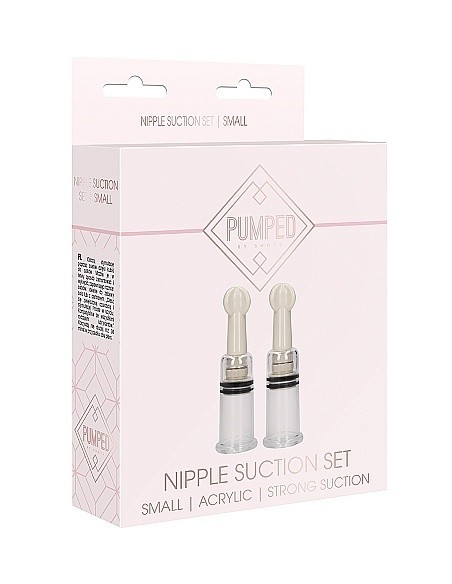 Pompki na sutki Nipple Suction Set Small - Transparent - Pompki do sutków i pochwy - 2