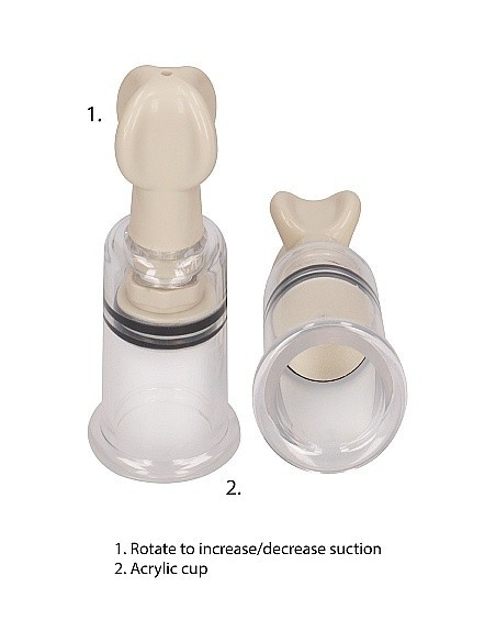 Pompki na sutki Nipple Suction Set Small - Transparent - Pompki do sutków i pochwy - 5