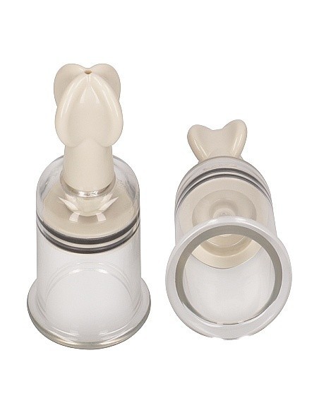 Pompki na sutki Nipple Suction Set Medium - Transparent - Pompki do sutków i pochwy - 4