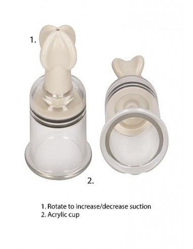 Pompki na sutki Nipple Suction Set Medium - Transparent - Pompki do sutków i pochwy - 5