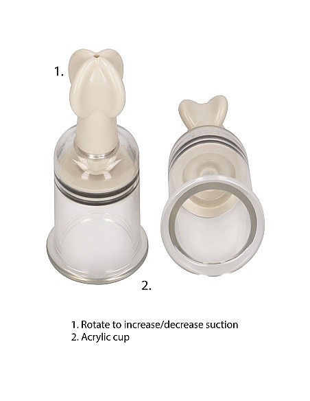 Pompki na sutki Nipple Suction Set Medium - Transparent - Pompki do sutków i pochwy - 5
