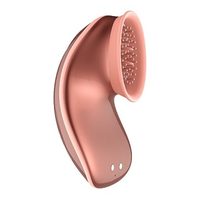 Stymulator łechtaczki Twitch Hands-Free Rose z funkcją ssania (4 tryby), 2 silnikami i 10 prędkościami wibracji - 1