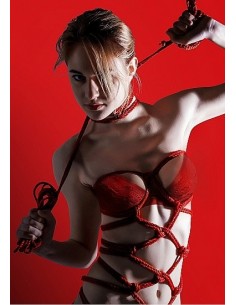 Gruba lina do wiązania i BDSM Thick Bondage Rope - 10 meter - Red - Liny, sznury BDSM - 1 2