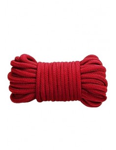 Gruba lina do wiązania i BDSM Thick Bondage Rope - 10 meter - Red - Liny, sznury BDSM - 1
