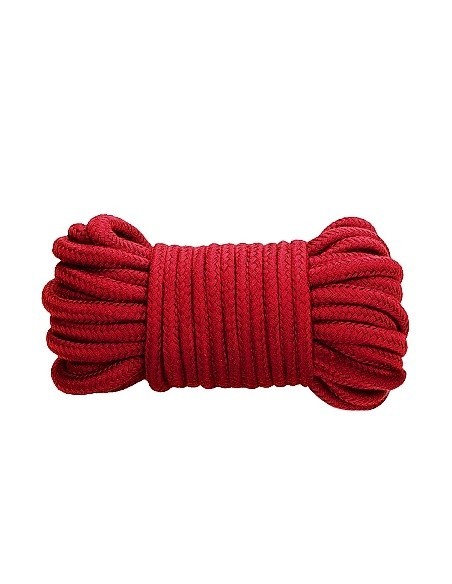 Gruba lina do wiązania i BDSM Thick Bondage Rope - 10 meter - Red - Liny, sznury BDSM - 1