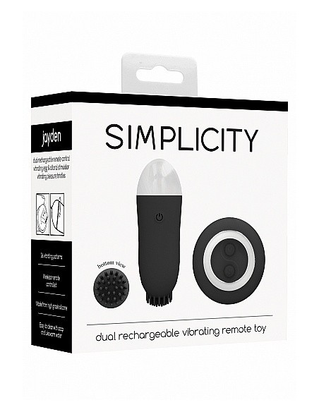 Bezprzewodowe jajeczko wibrujące Jayden Black - Wibratory Jajeczka - 2