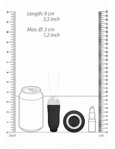 Bezprzewodowe jajeczko wibrujące Jayden Black - Wibratory Jajeczka - 3