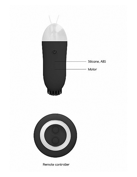 Bezprzewodowe jajeczko wibrujące Jayden Black - Wibratory Jajeczka - 10