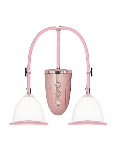 Pompki na sutki Automatic Rechargeable Breast Pump Set - Medium - Pink - Pompki do sutków i pochwy - 1