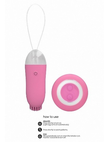 Bezprzewodowe jajeczko wibrujące Jayden Pink - Wibratory Jajeczka - 11