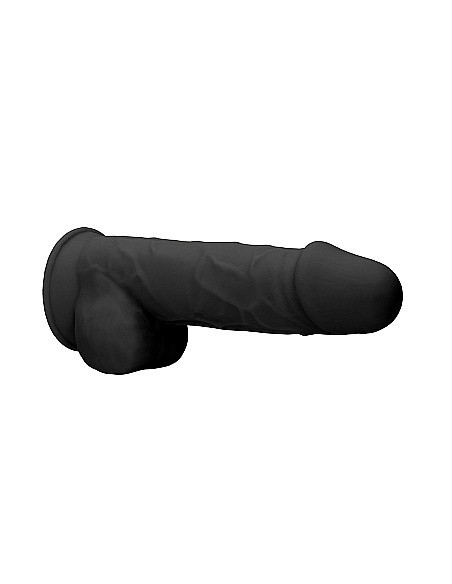 Realistyczne Dildo Silicone Dildo With Balls - 21,6 Cm - Black - Dilda realistyczne - 7