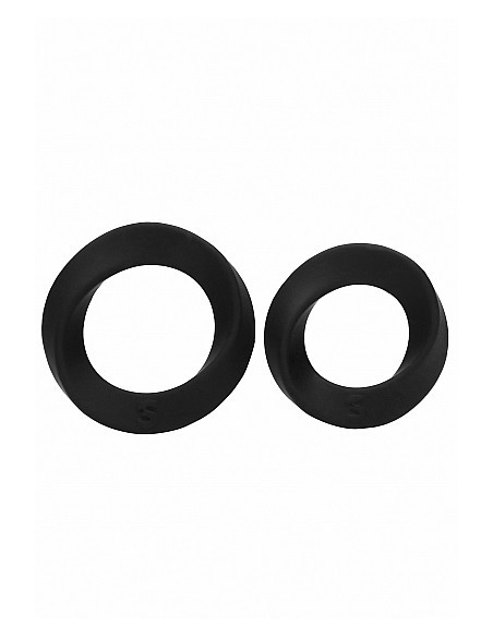 Zestaw pierścieni erekcyjnych na penisa NO. 86 - Cock Ring Set - Black - Pierścienie erekcyjne niewibrujące - 1