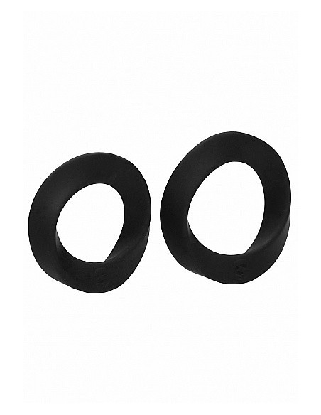 Zestaw pierścieni erekcyjnych na penisa NO. 86 - Cock Ring Set - Black - Pierścienie erekcyjne niewibrujące - 5