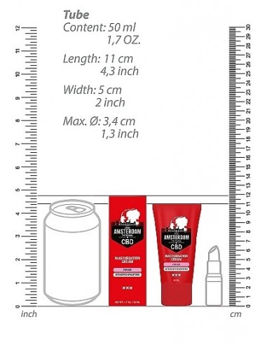Original CBD from Amsterdam - Krem do masturbacji dla Niej - 50 ml - Lubrykanty, feromony i olejki do masażu CBD - 4