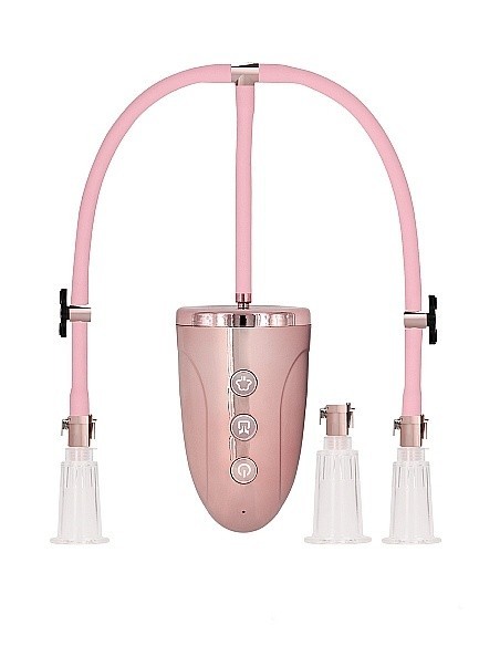 Pompki na sutki Automatic Rechargeable Clitoral / Nipple Pump Set - Medium - Pin - Pompki do sutków i pochwy - 1