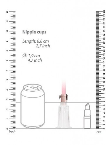 Pompki na sutki Automatic Rechargeable Clitoral / Nipple Pump Set - Medium - Pin - Pompki do sutków i pochwy - 3