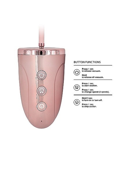 Pompki na sutki Automatic Rechargeable Clitoral / Nipple Pump Set - Medium - Pin - Pompki do sutków i pochwy - 8