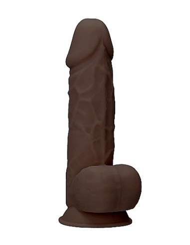 Realistyczne Dildo Silicone With Balls - 21,6 Cm - Brown - Dilda realistyczne - 3